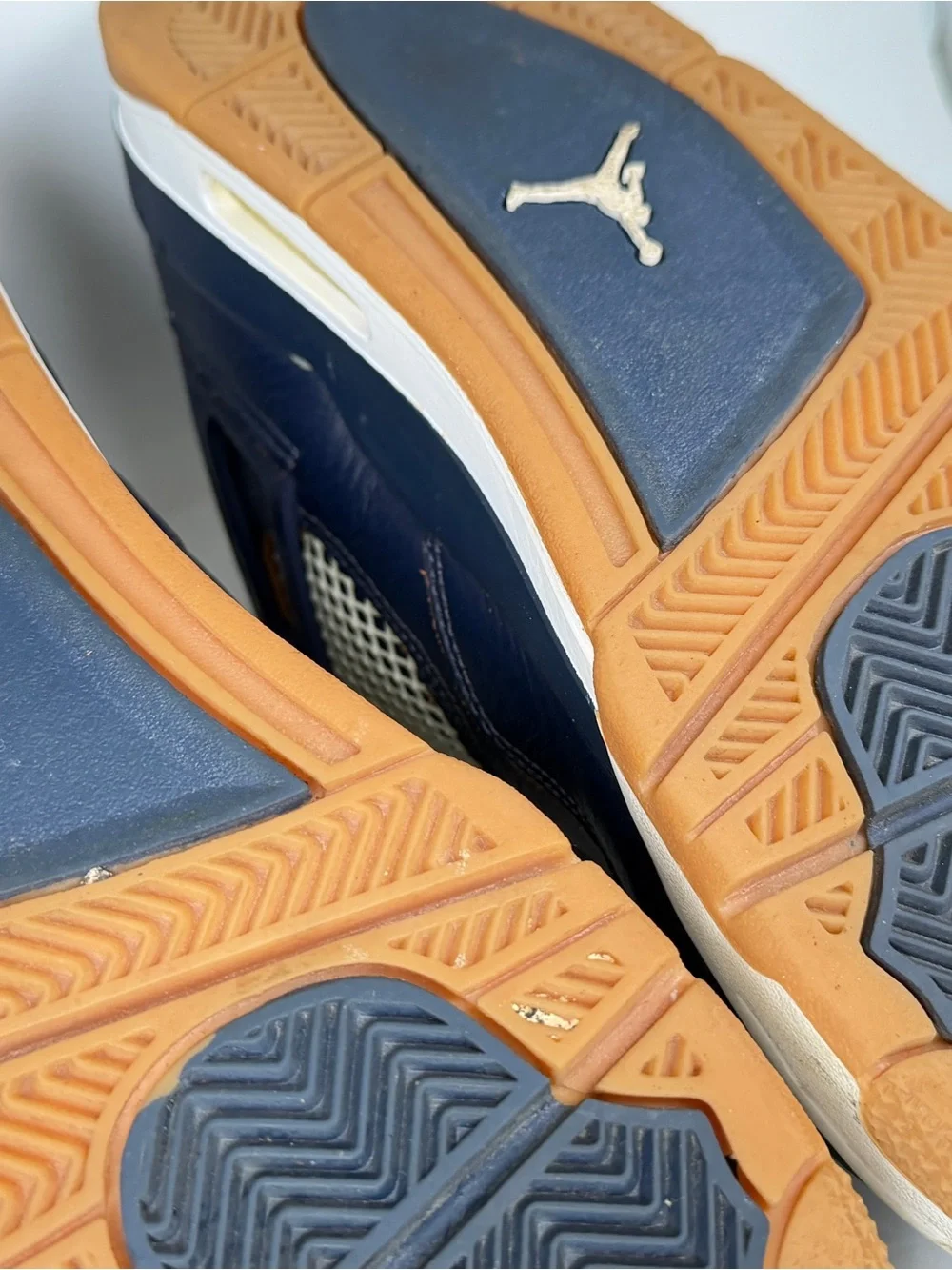 Air Jordan 4 Retro “Dunk From Above” Midnight Navy Gold Size 9 Men’s